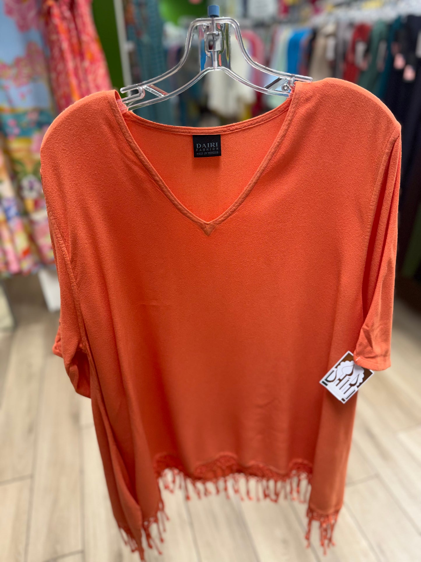 Dairi 2221 One Size Fringe Top