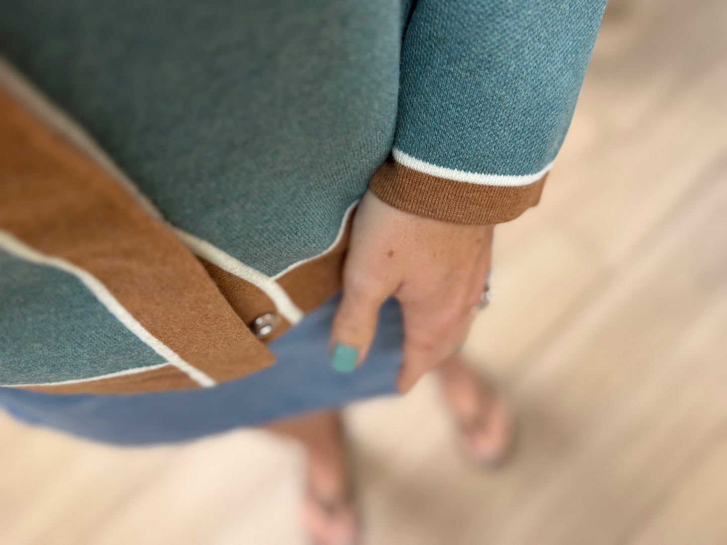 Marble 8108 Trim Cardigan