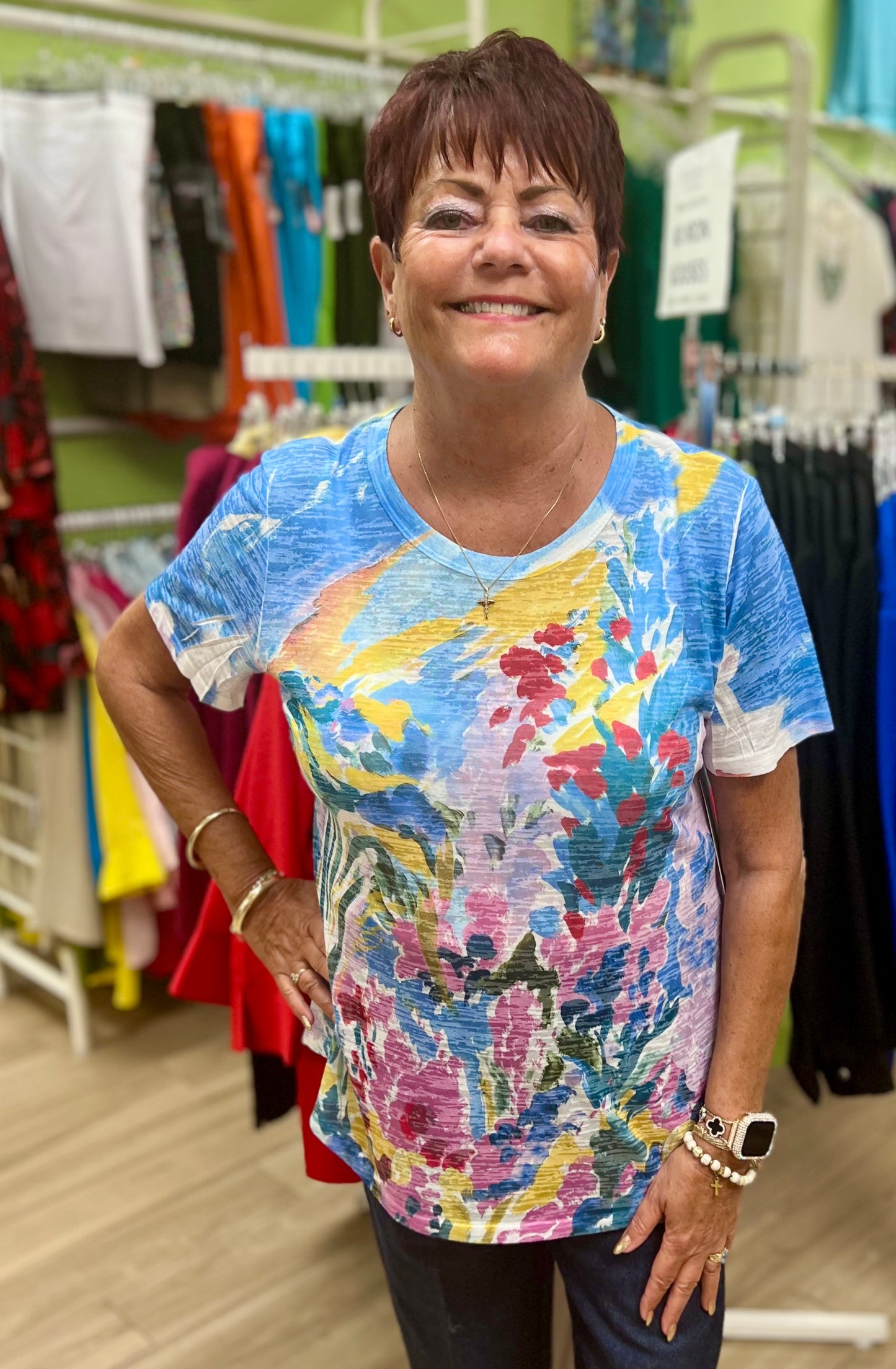 Jess & Jane AJ4 Print Top