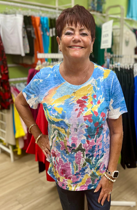 Jess & Jane AJ4 Print Top