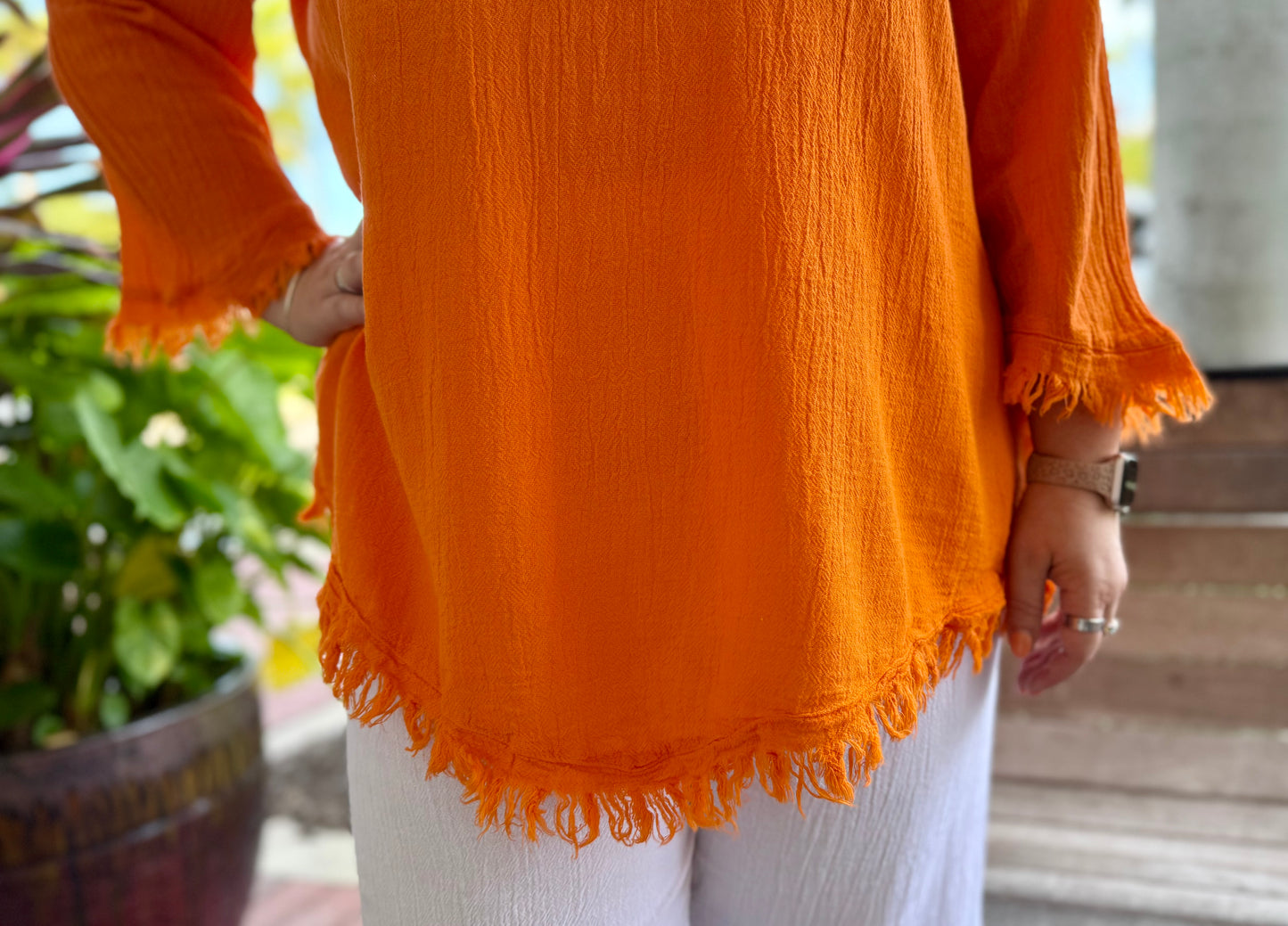Dunes 1734 Palla Fringe Top