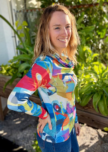 Claire DesJardins Insatiable Cowl Top