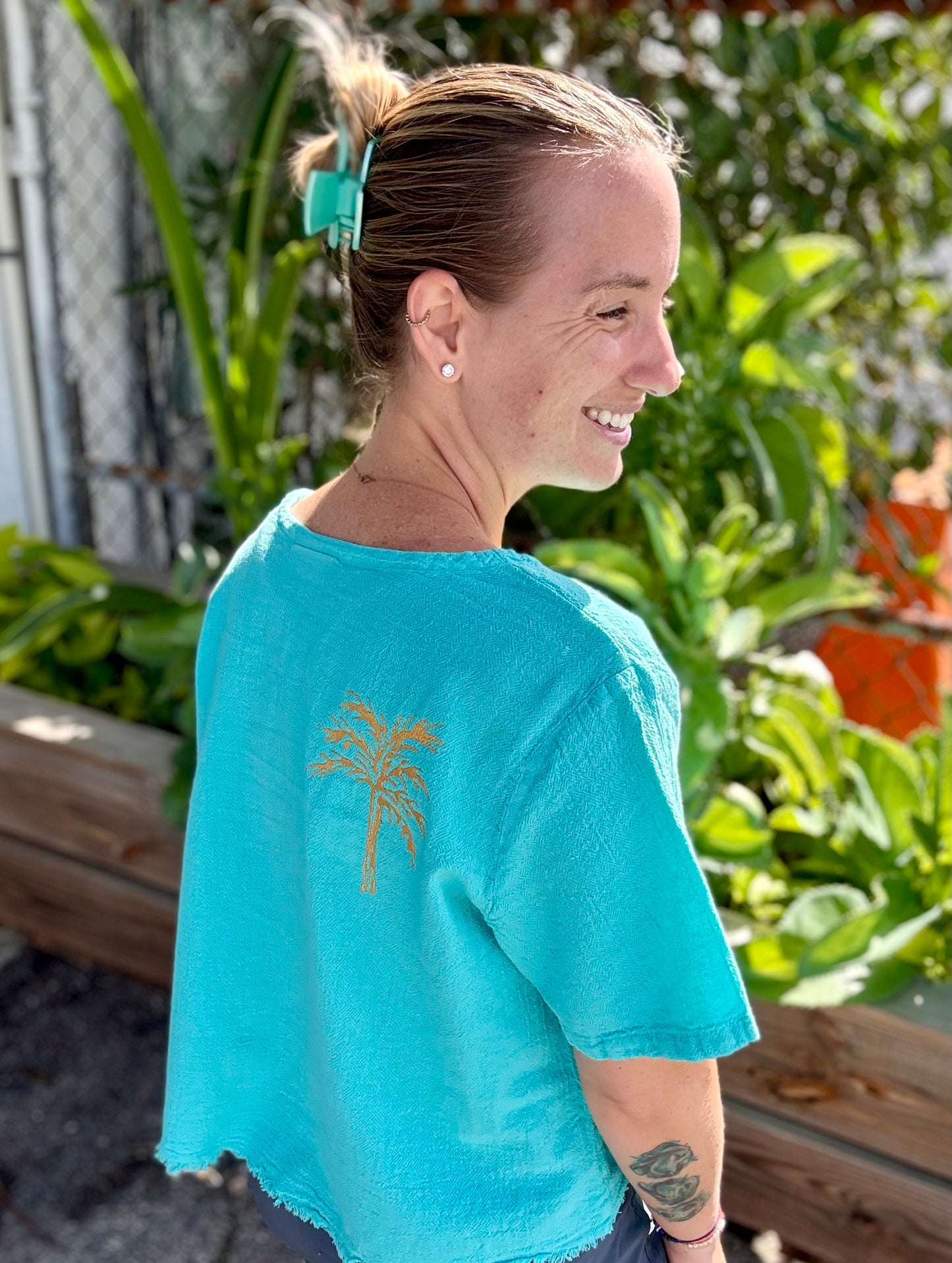 Peg Painted Heidi Palm Tree Tops