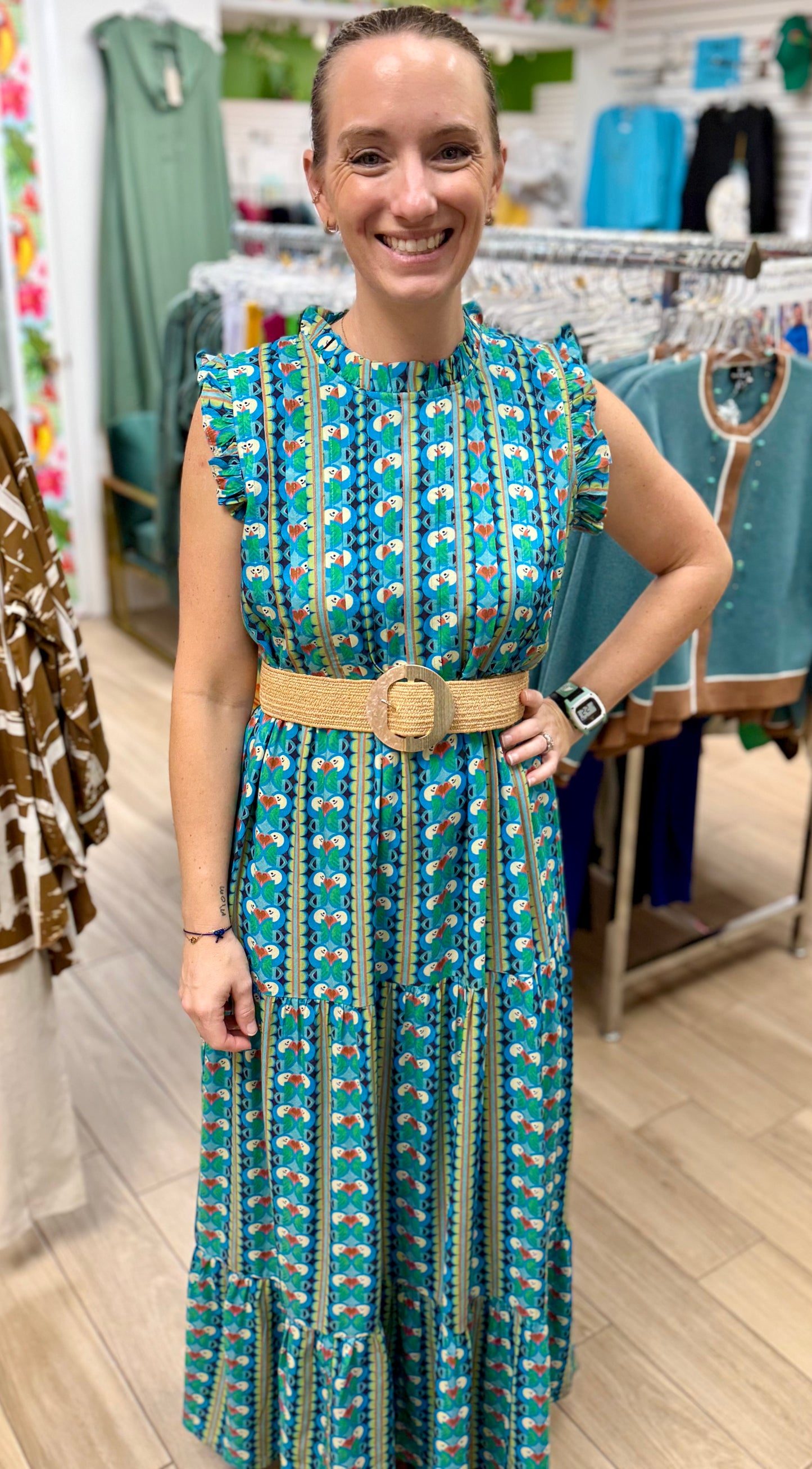 Briton Court Clara Toucan Maxi Dress