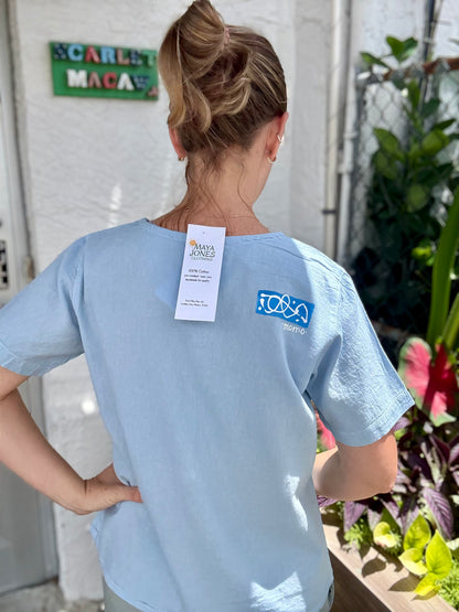 MoMo 1690 Painted Blue Bars Top