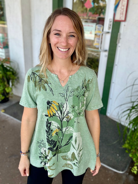 Jess & Jane Cotton Flow Top