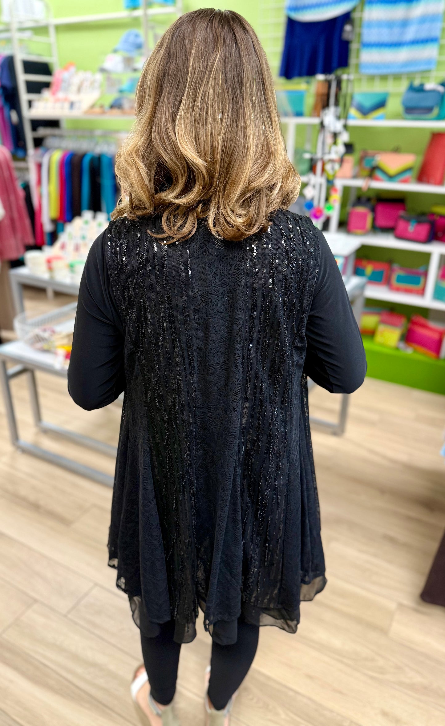 Aris A RB25009T Black Shimmer Vest