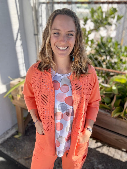Wild Palms 8201 Crochet 3/4 Jacket