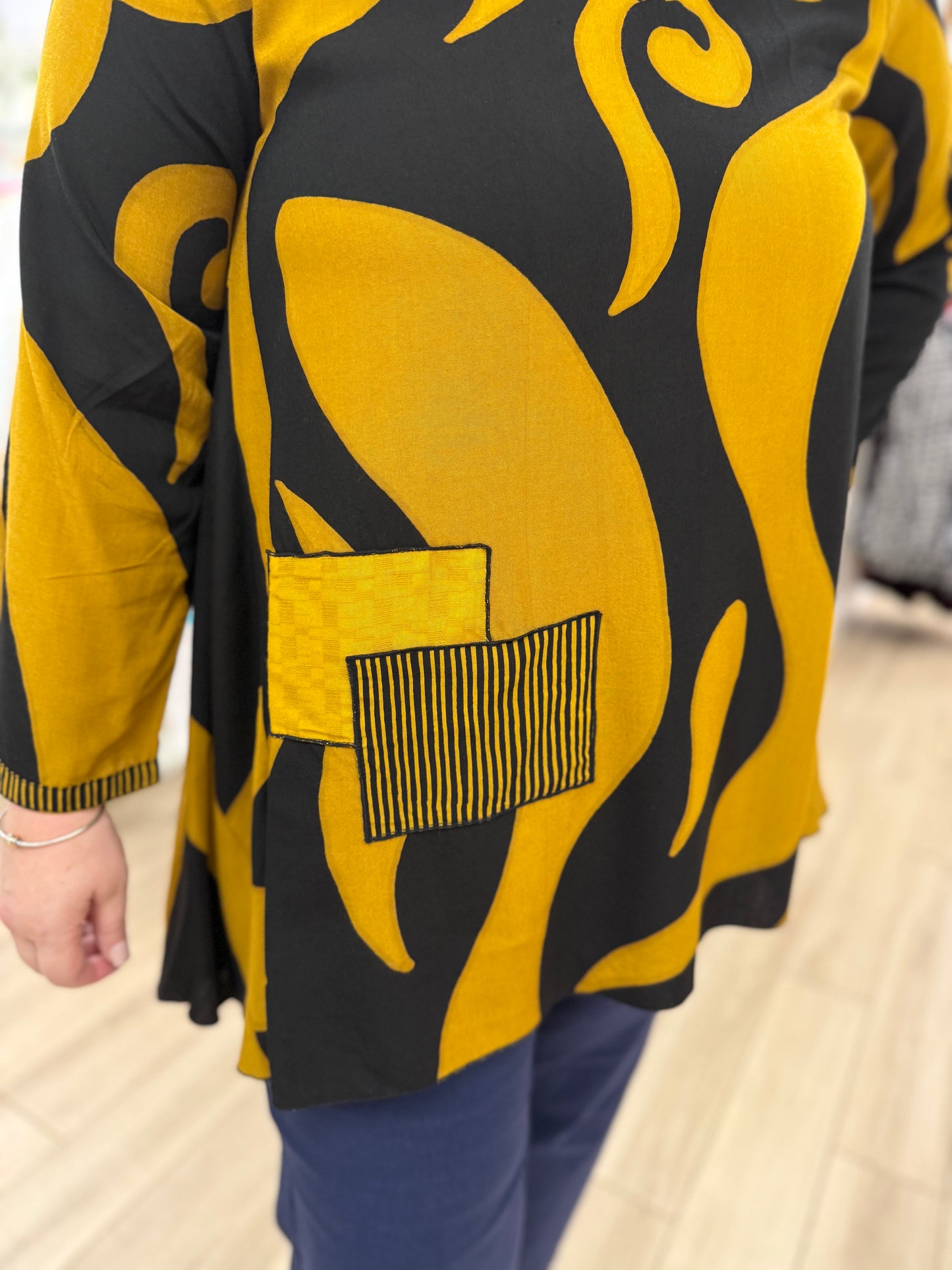 Iguana Joy Patches Top