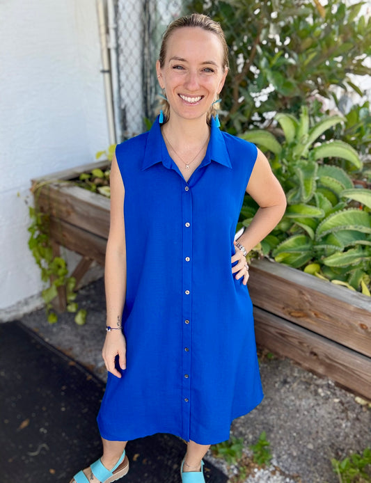 Fridaze AAD407 Simone Linen Dress