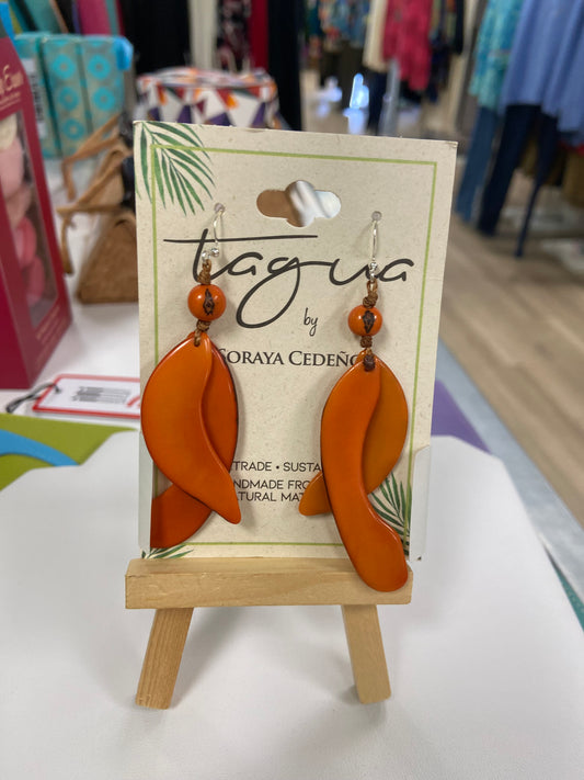 Tagua Clementine Earring