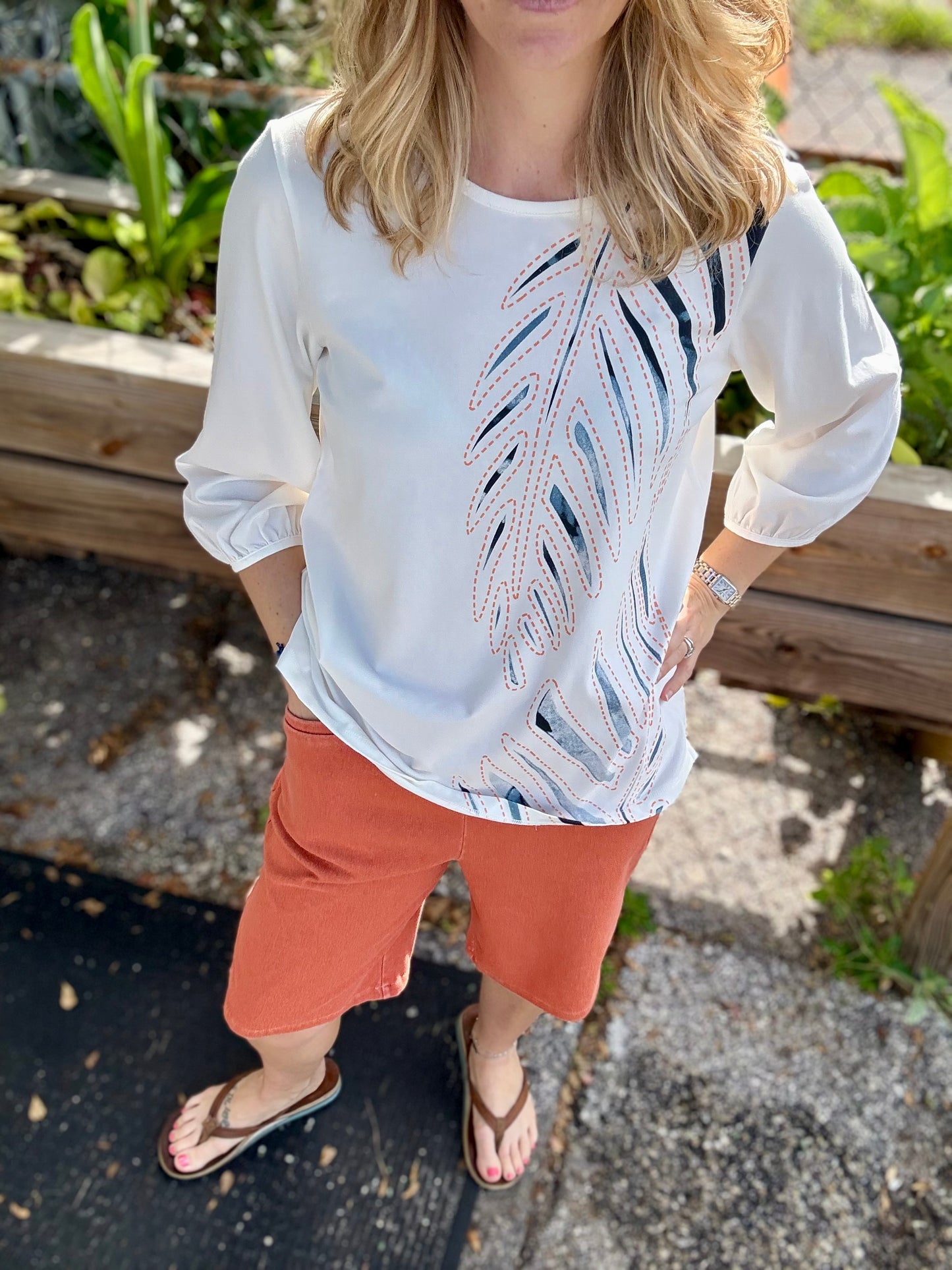 Inspired by Wild Palms D66 Leaves Top