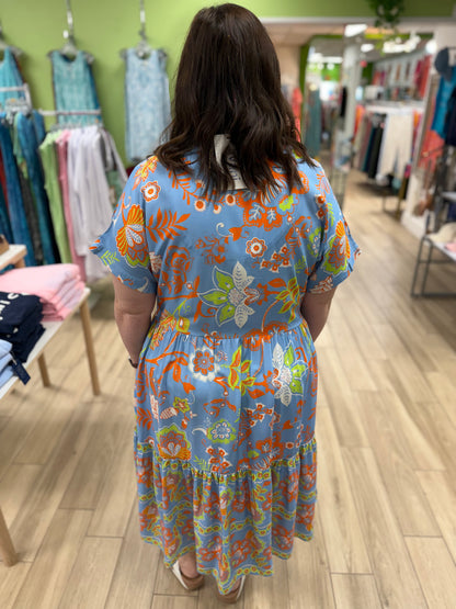 Avani 4563 Botanical Oasis Maxi Dress