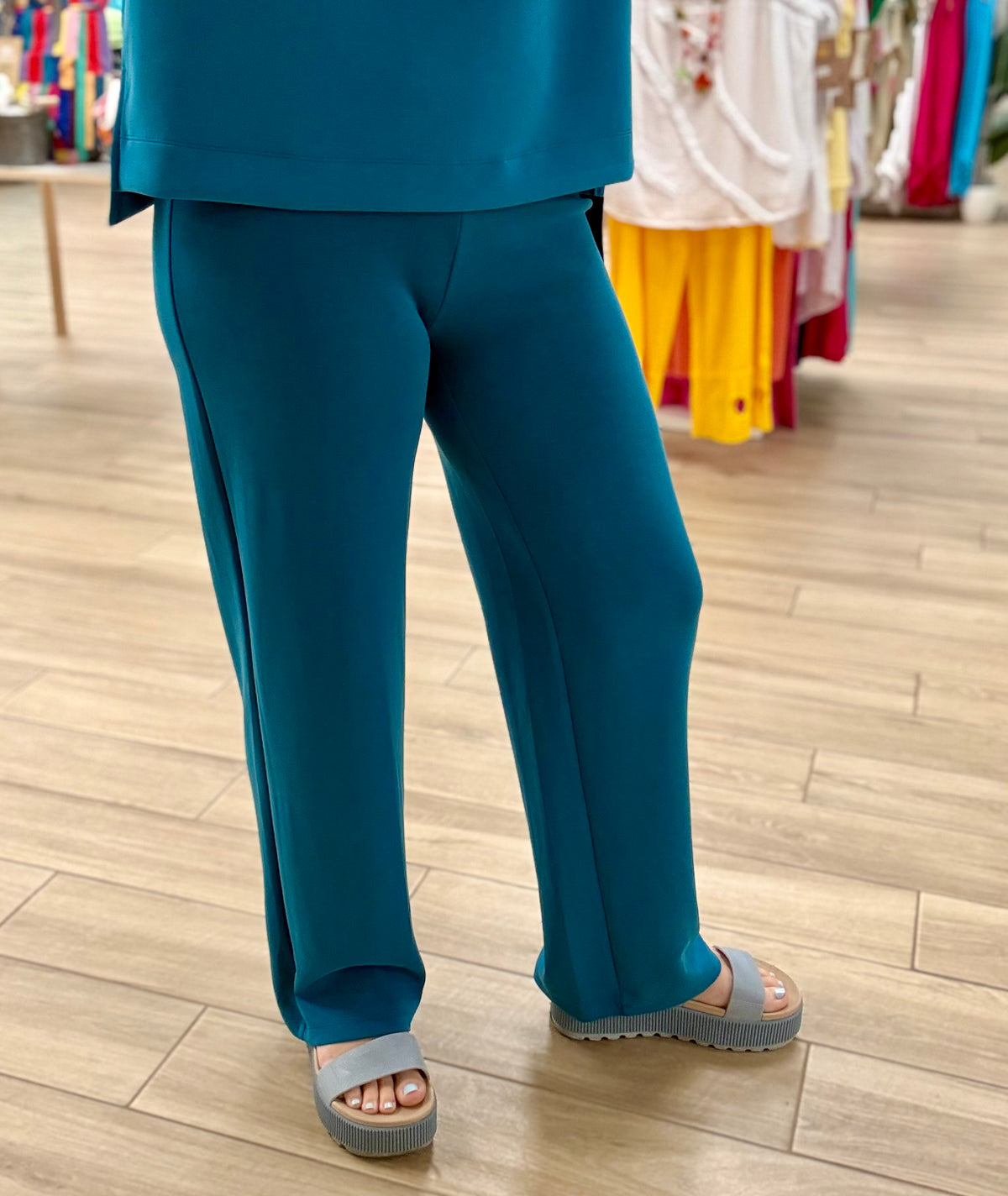 Multiples Peacock Soft Pant