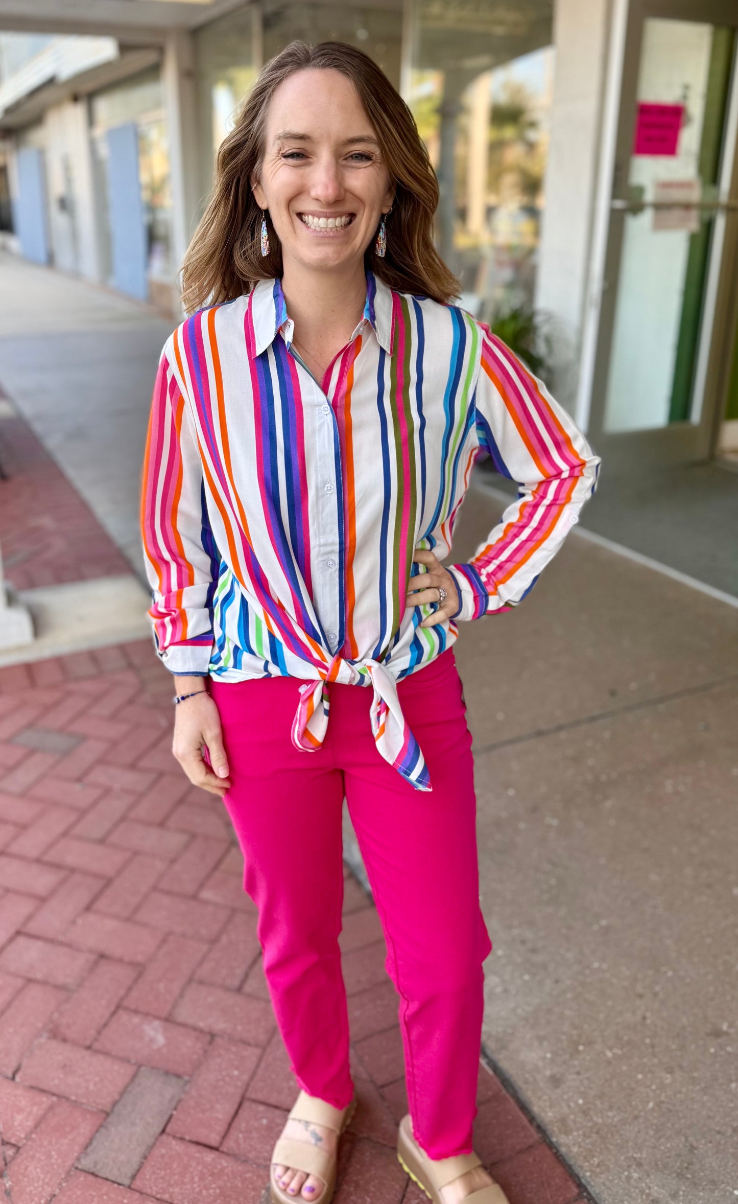 Avani 5434 Marisol Stripe Blouse