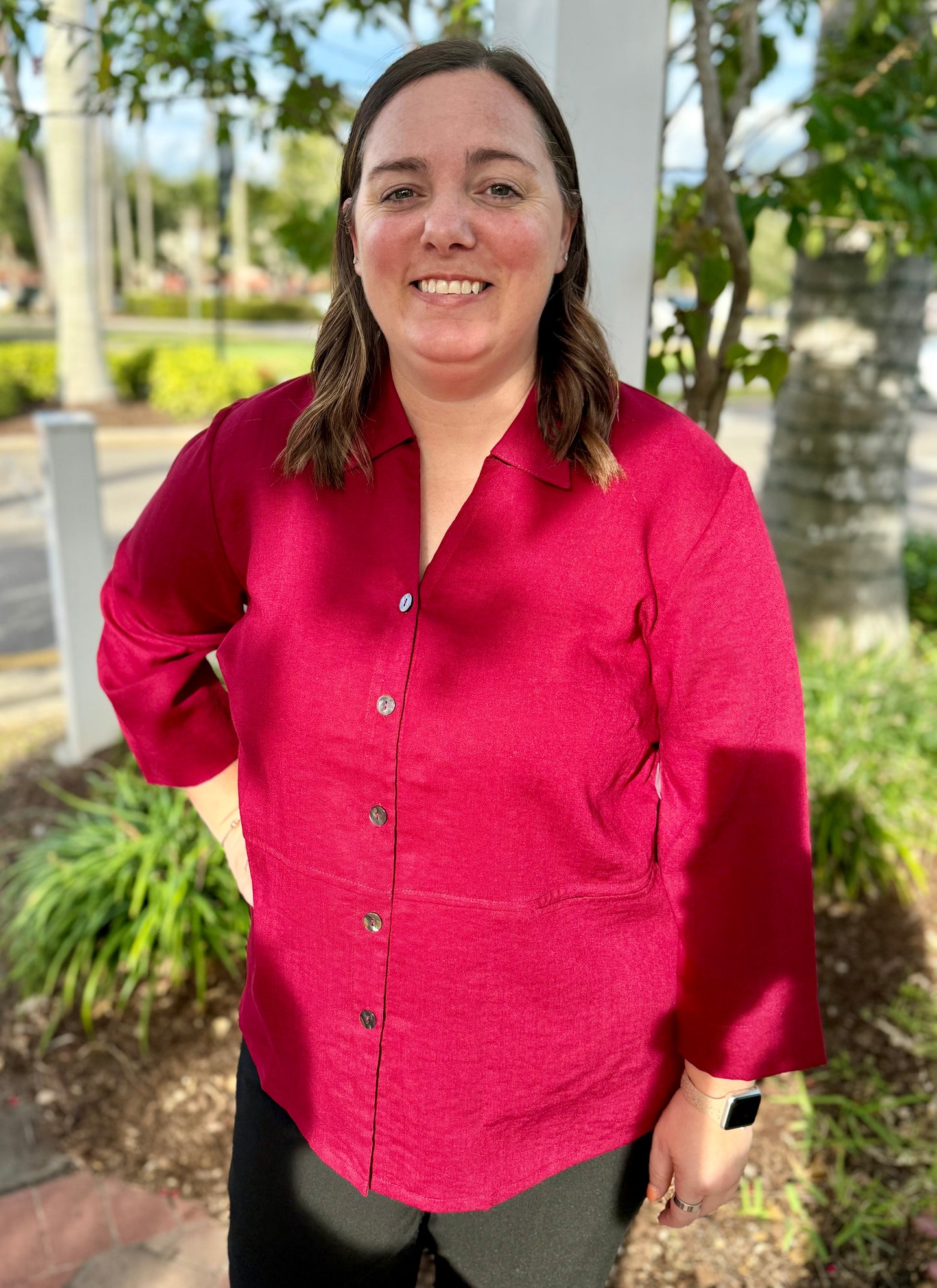 Fridaze AA324 Fiona Collared Blouse