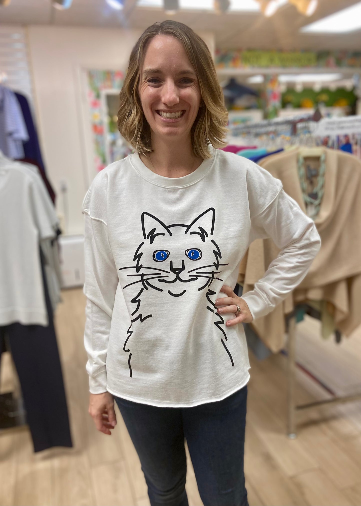 Marushka DSC Cat Eyes Sweatshirt