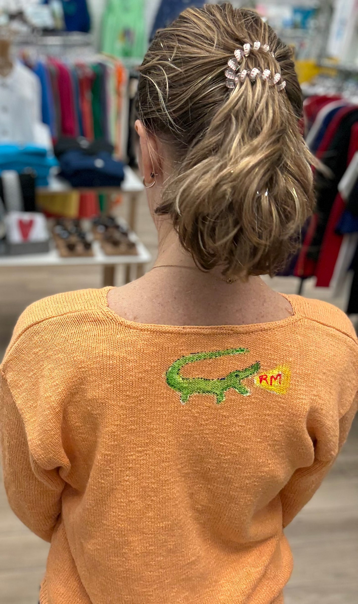 Rosamund Merrill Painted Alligator Sweater
