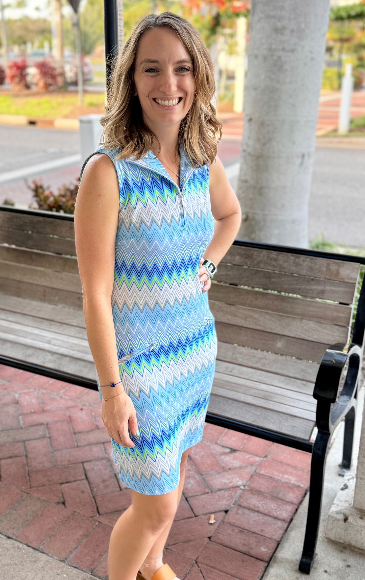 Ibkul 58000 Print UPF Tank Dress