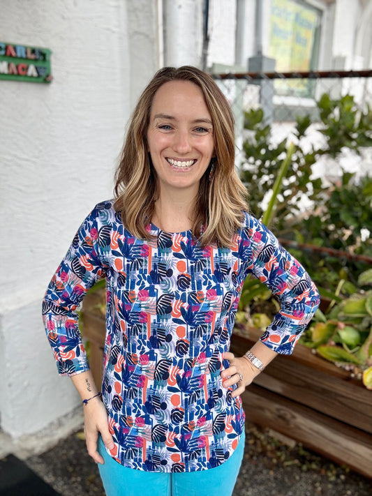 Nally & Millie N628323B Floral Top