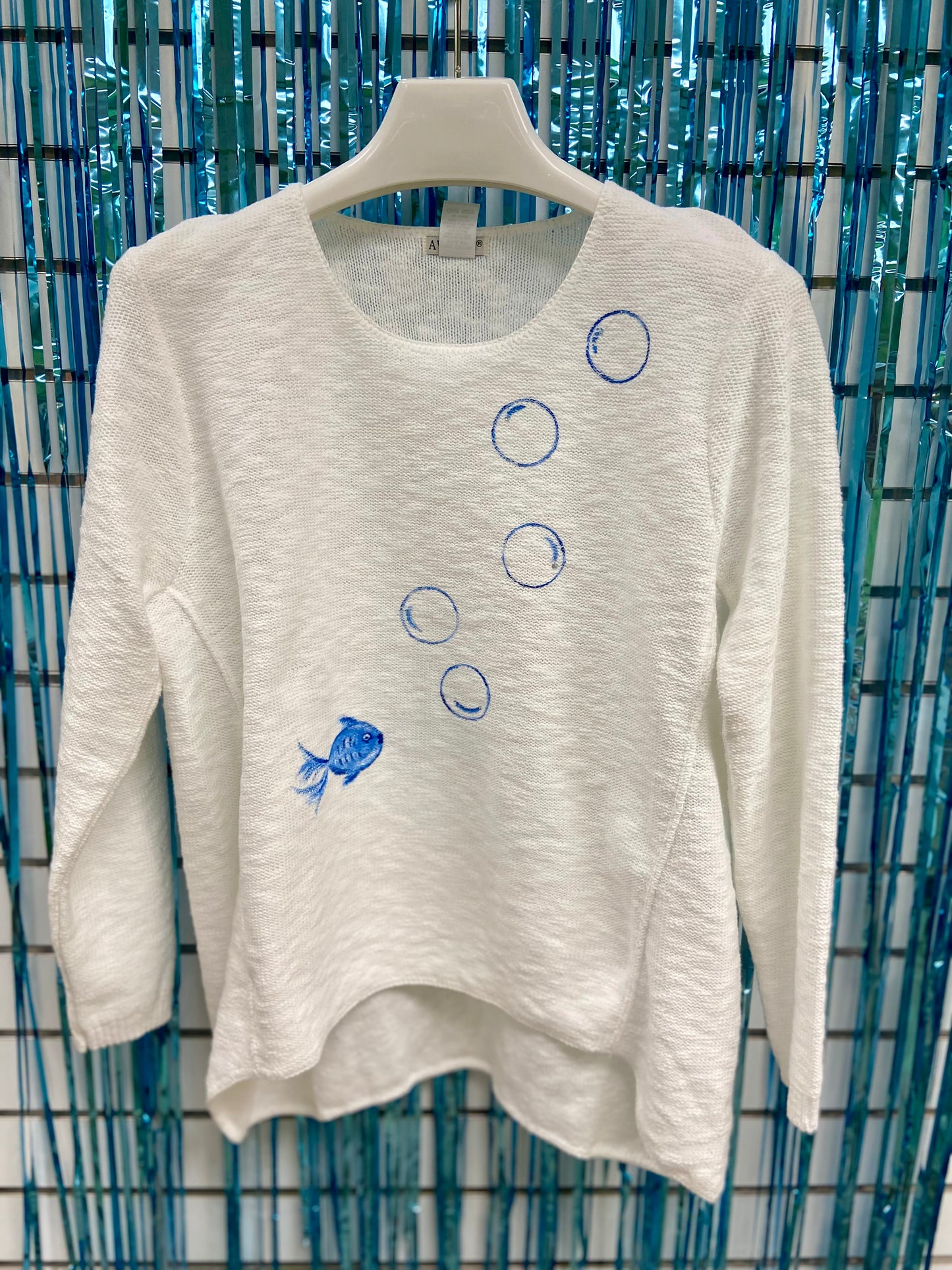 LisaLou Painted Bubble Fish Sweater