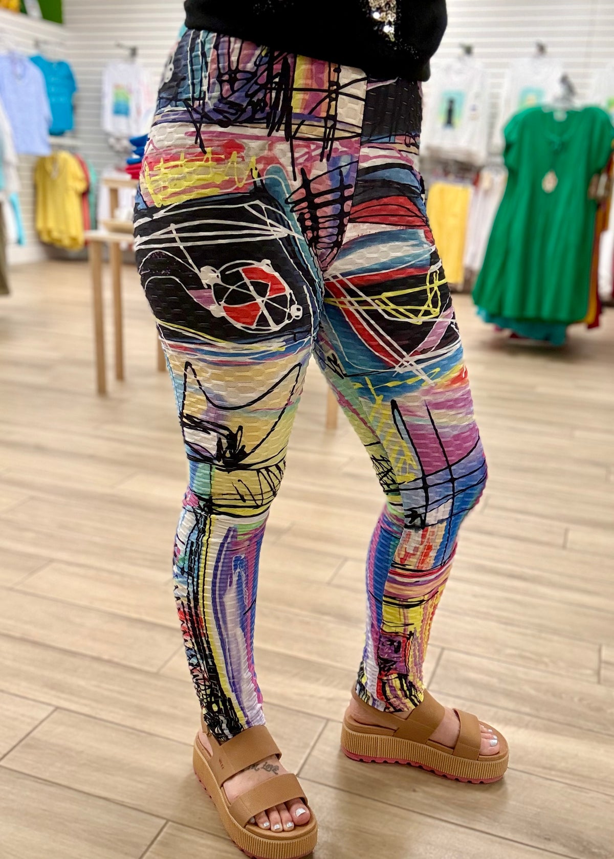 Et'Lois Scribble Print Legging