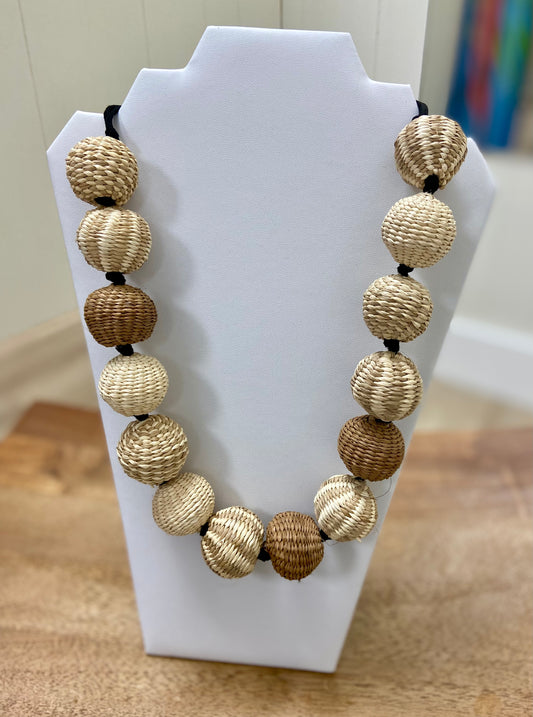 Belart Woven Spheres Necklace