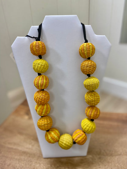 Belart Woven Spheres Necklace