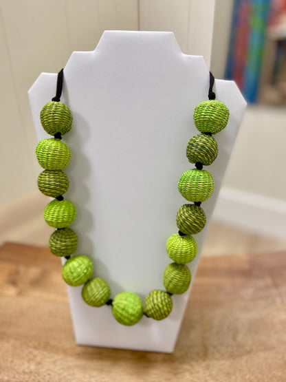 Belart Woven Spheres Necklace