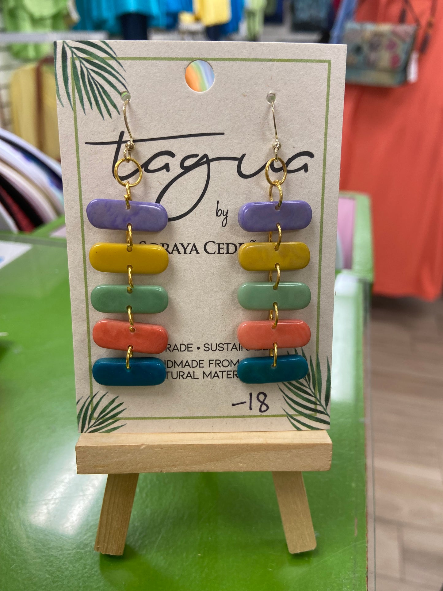 Tagua Fiorella Earring