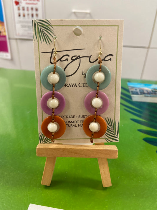 Tagua Frida Earring