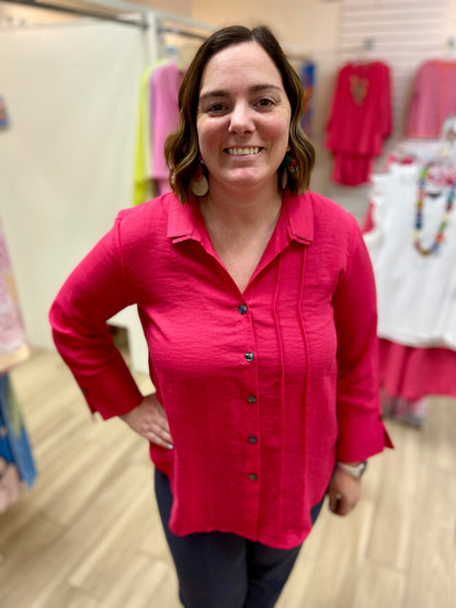 Fridaze AA376 Tessa Pleats Blouse