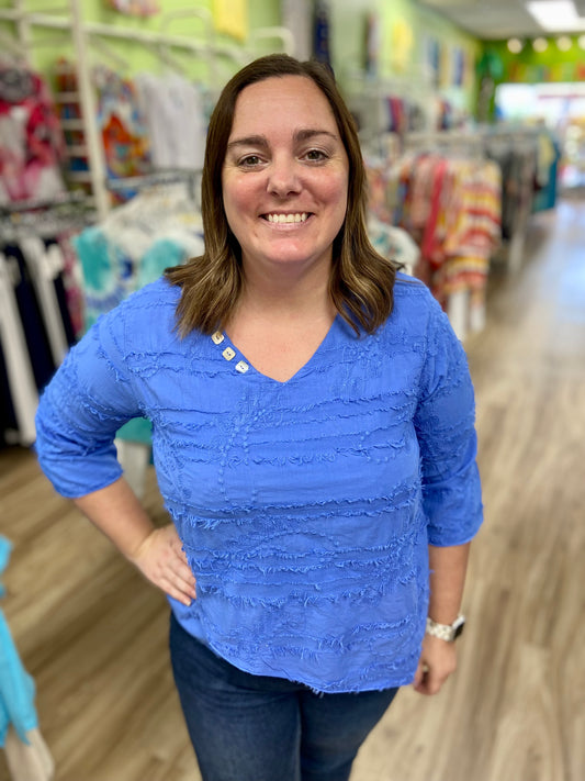 Cottonseed 944 Layer Button Top