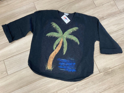 MoMo Sweater - Metallic Palm