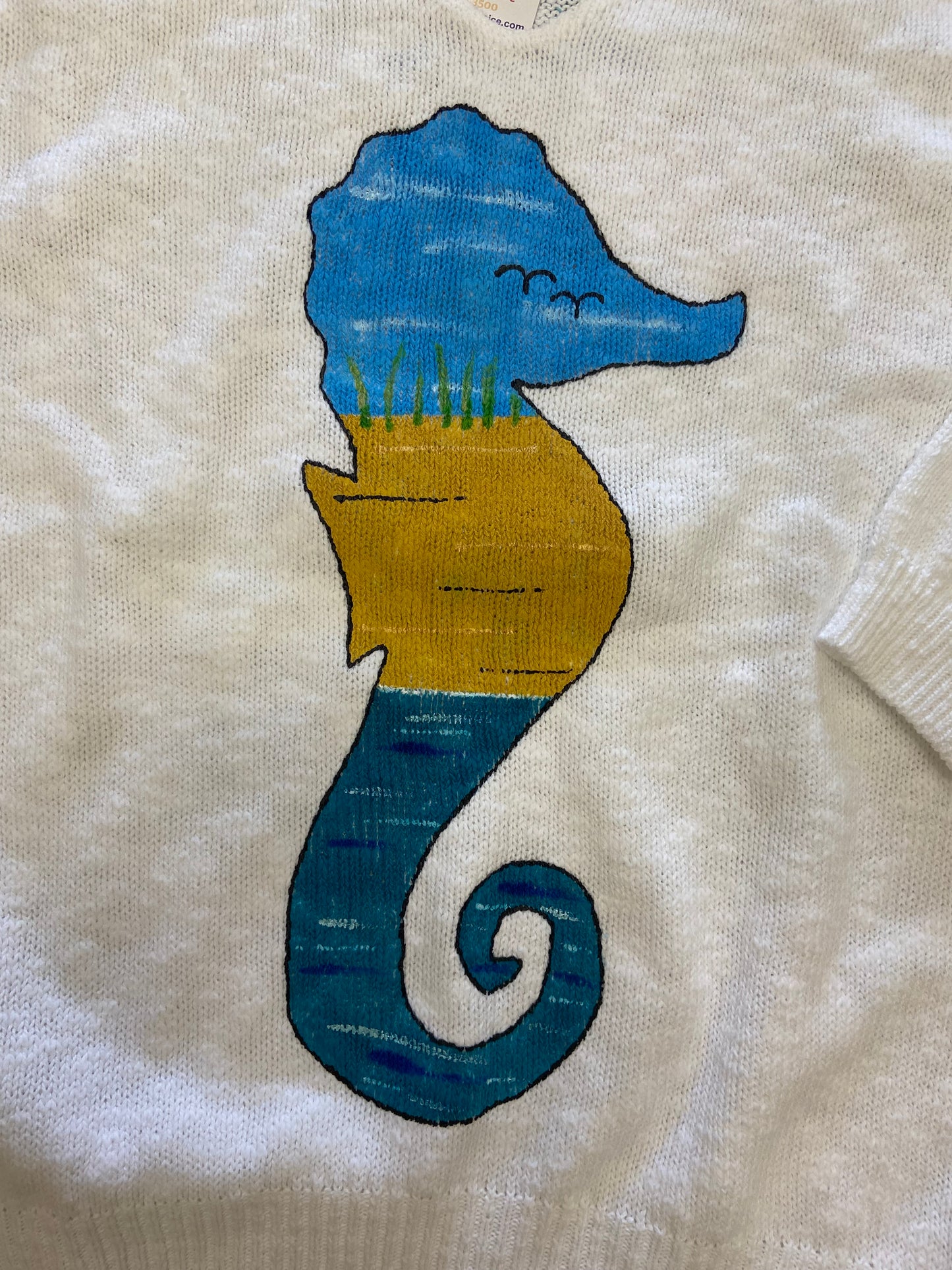 MoMo Sweater - Seahorse Silhouette
