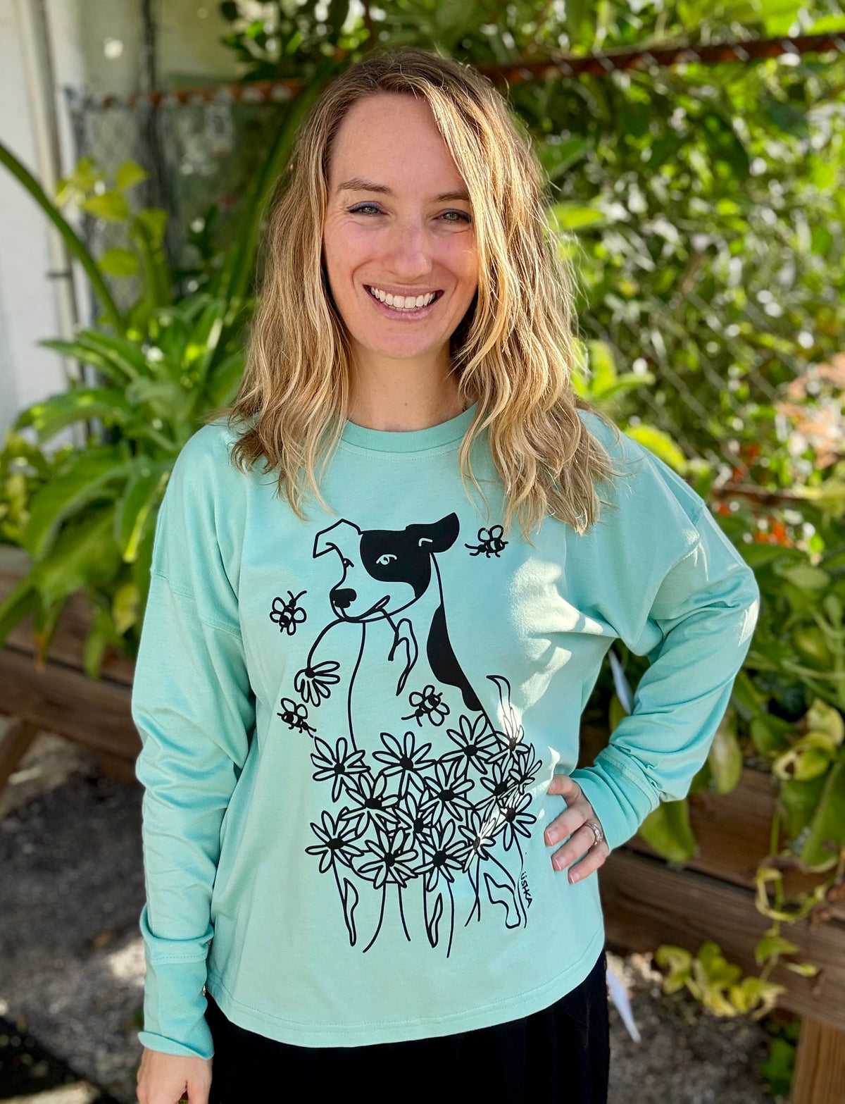 Marushka Dog Flower Top