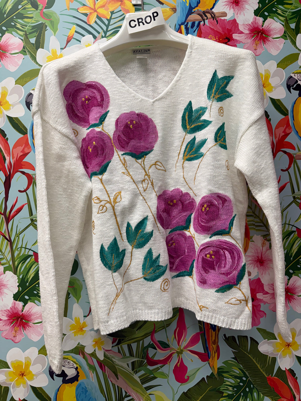 Peg Painted Sweater - Roses