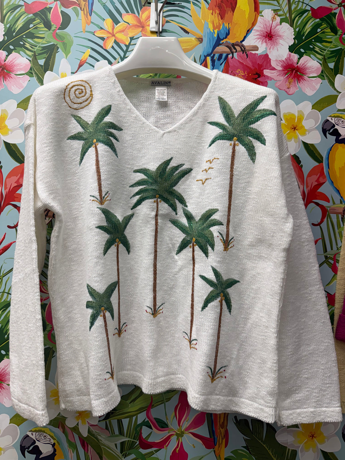 Peg Painted Sweater - Palms Party