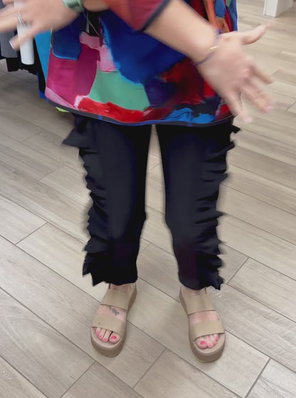 Klaveli Owen Ruffle Leg Pant
