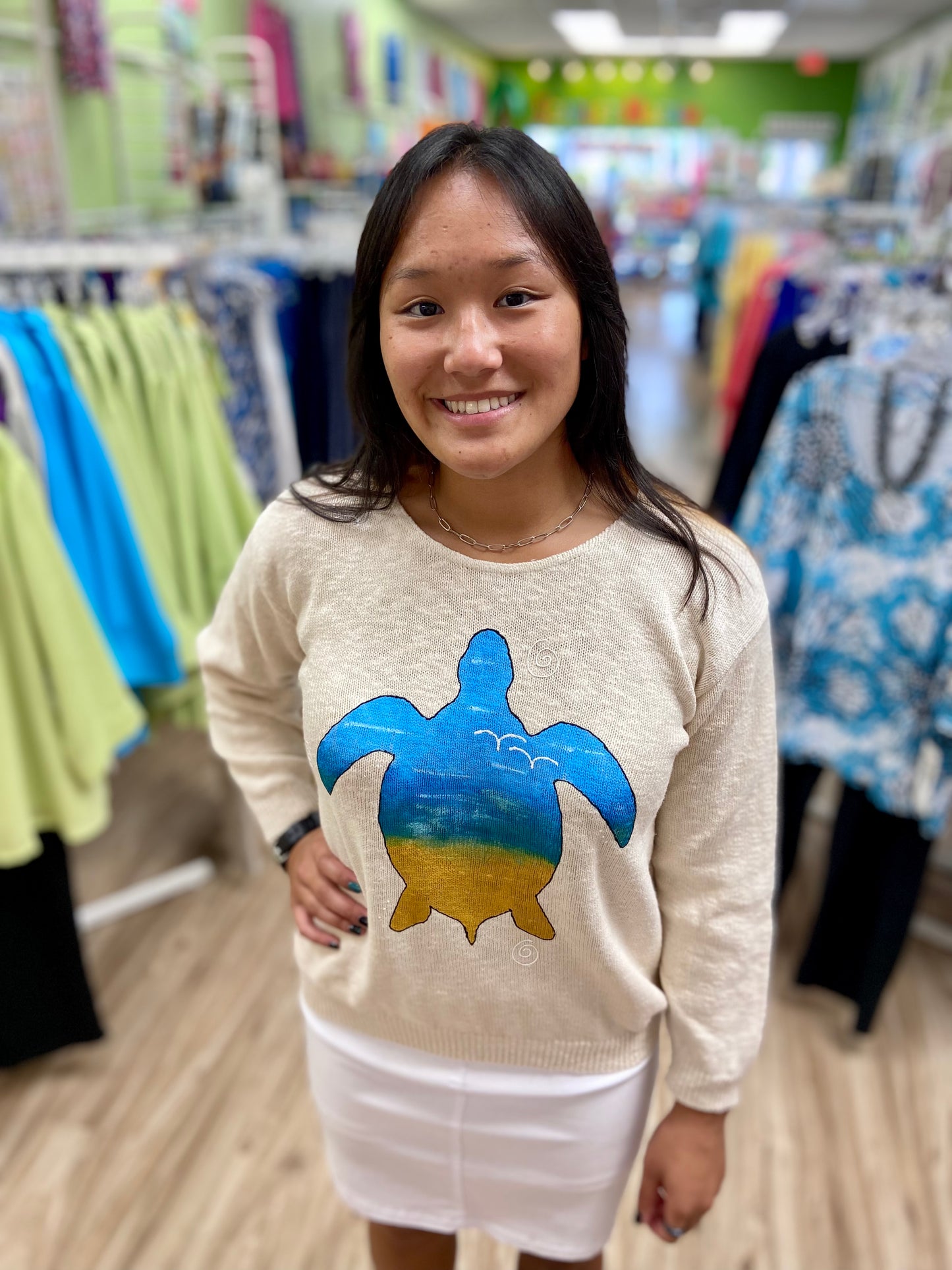 MoMo Sweater - Beach Turtle