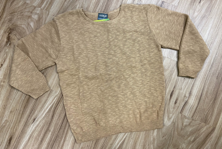 Sage 4100 Crew Neck Crop Sweater