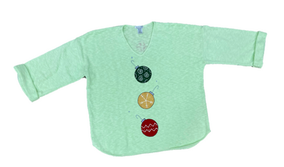 MoMo Sweater - Holiday Ornaments