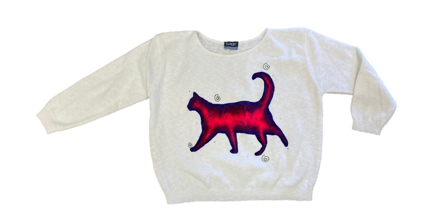 MoMo Sweater - Tie Dye Cat