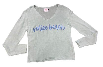 Pearls & Camo Venice Beach Sweater