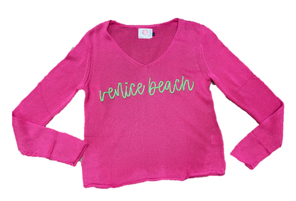 Pearls & Camo Venice Beach Sweater